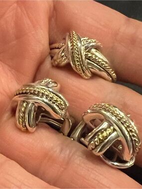 Tiffany & Co. vintage 750/925 Earrings☝️👍🔥❤️plus ring (BUNDLE)